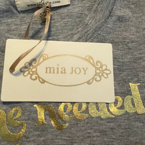 Mia Joy Joyfolie Hero Graphic Tee Heather Gray Short Sleeve Crewneck 2 - Picture 8 of 9